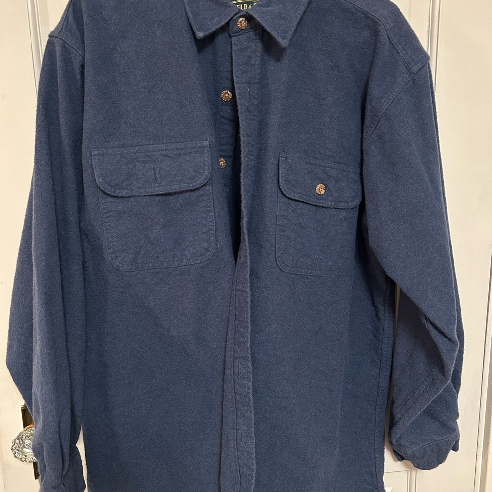Field & Stream Men’s Blue Flannel Button Down Shirt
